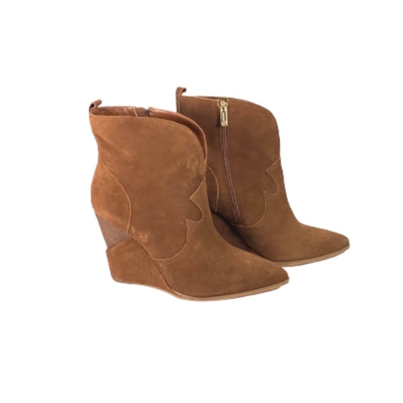 Hilrie wedge booties Clearance